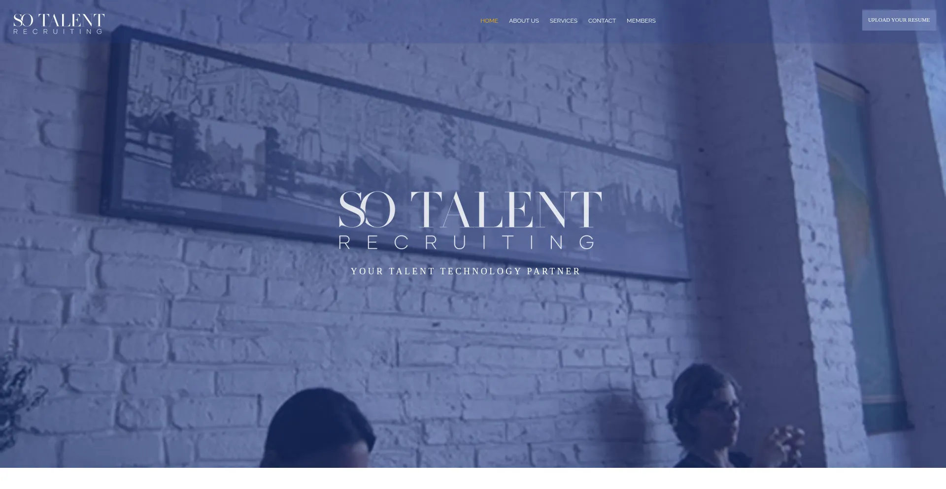 Website screenshot of Sotalentrecruiting.com
