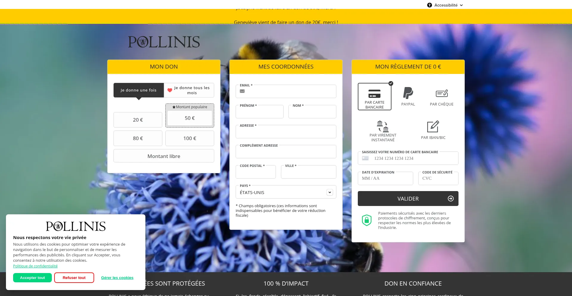 Soutenir.pollinis.org