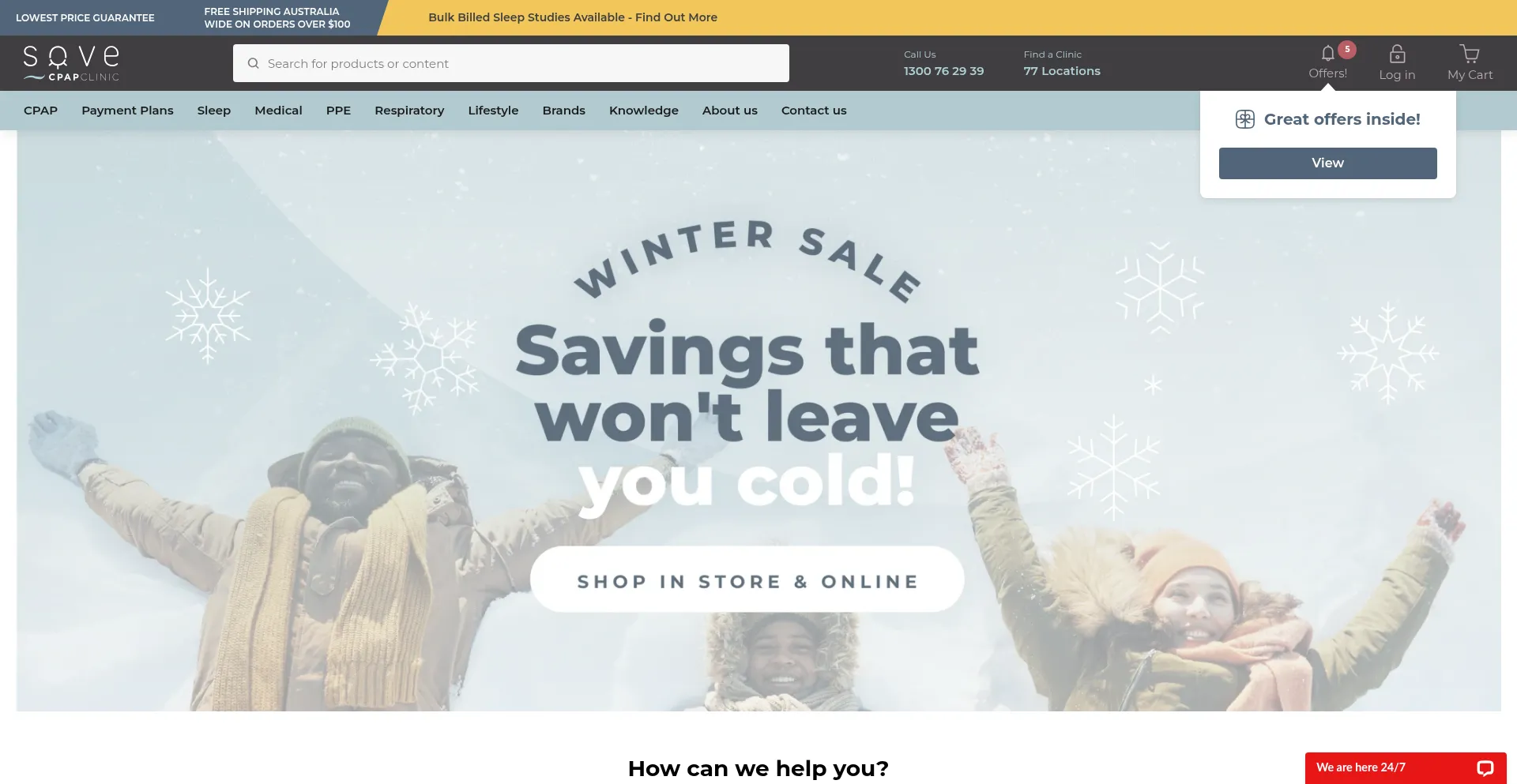 Website screenshot of Sove.com.au