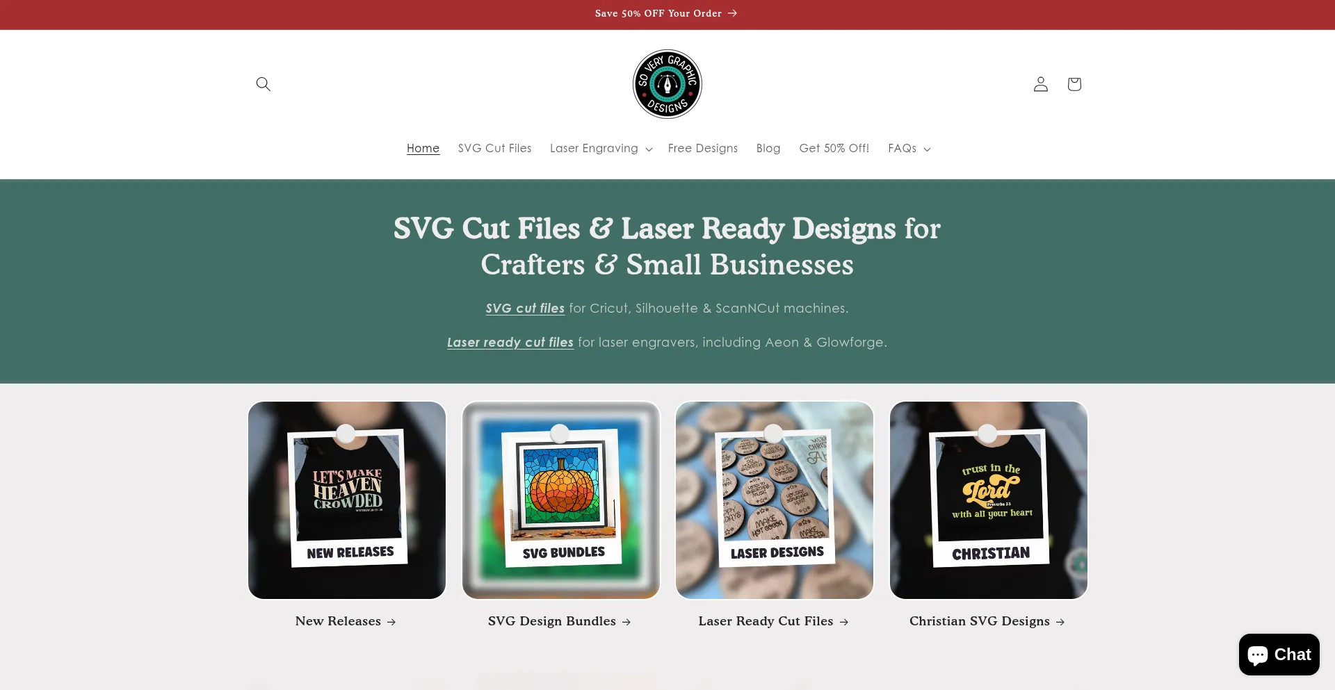 Website screenshot of Soverygraphic.com