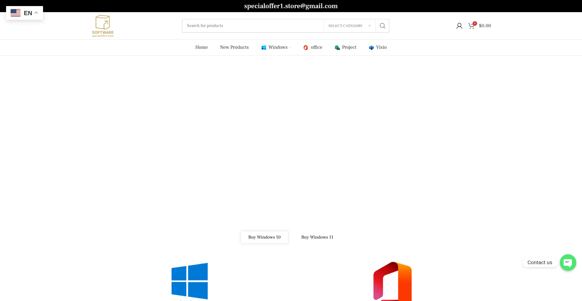 Website screenshot of Specialoffer1.store