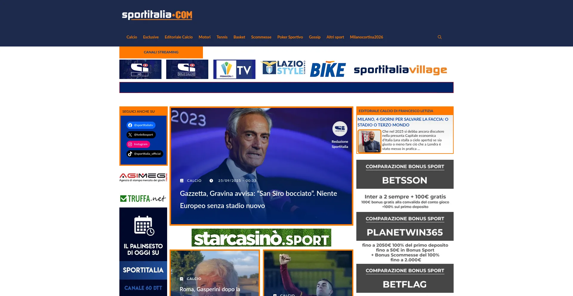 Sportitalia.it Screenshot