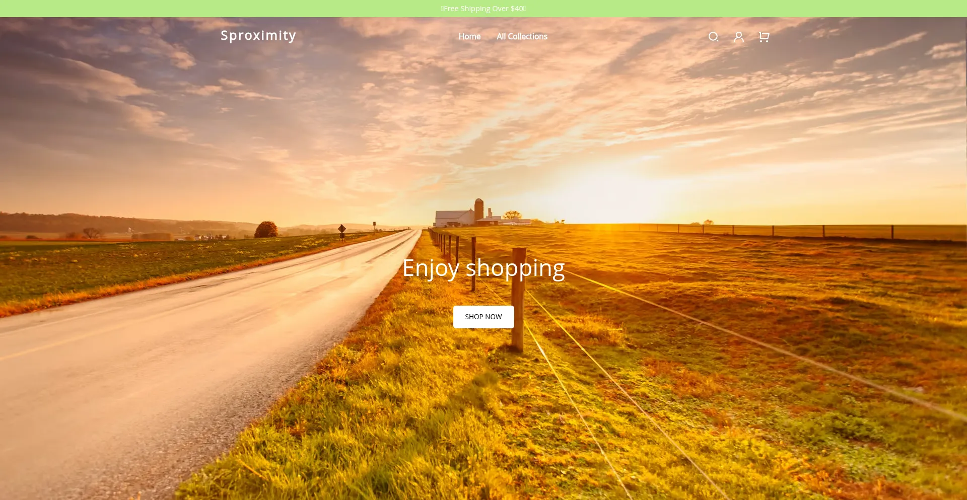 Website screenshot of Sproximity.com