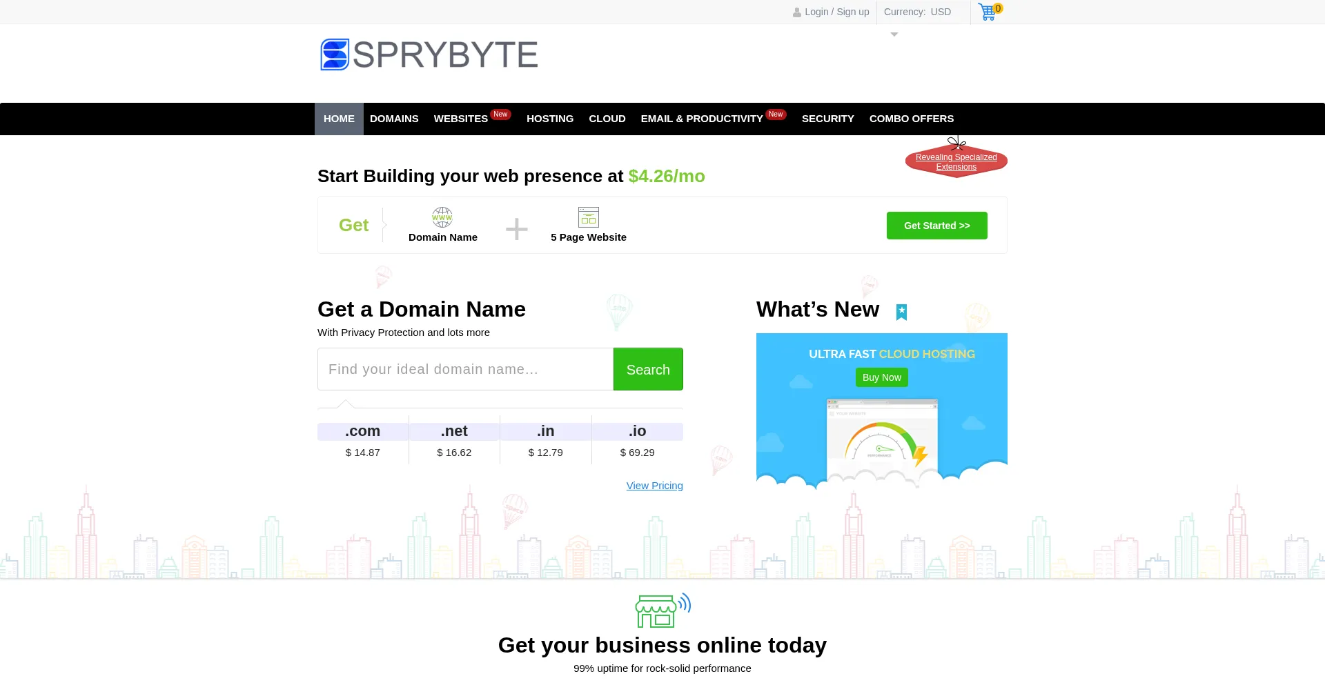 Sprybyte.com Screenshot