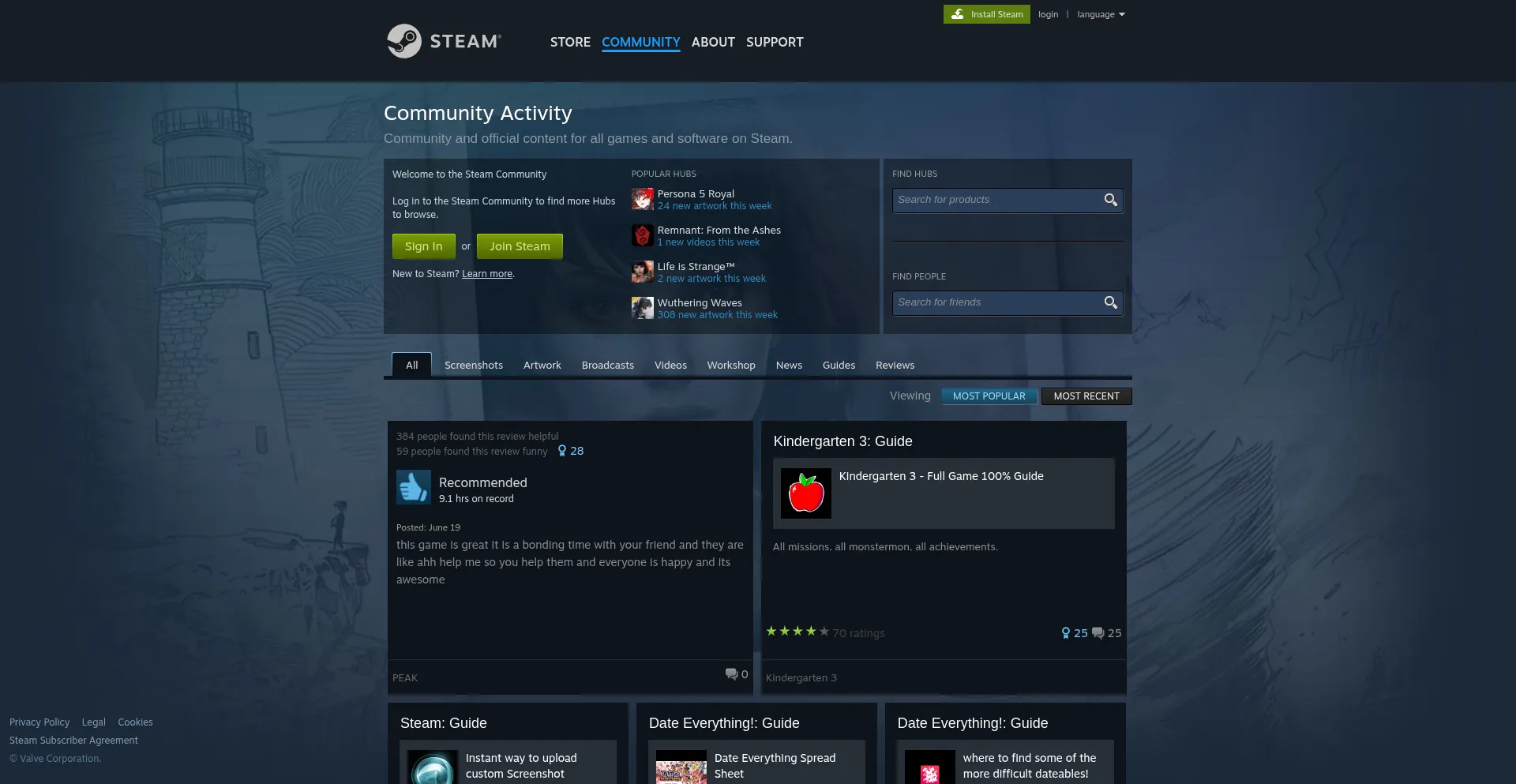 Website screenshot of St.eamty.com