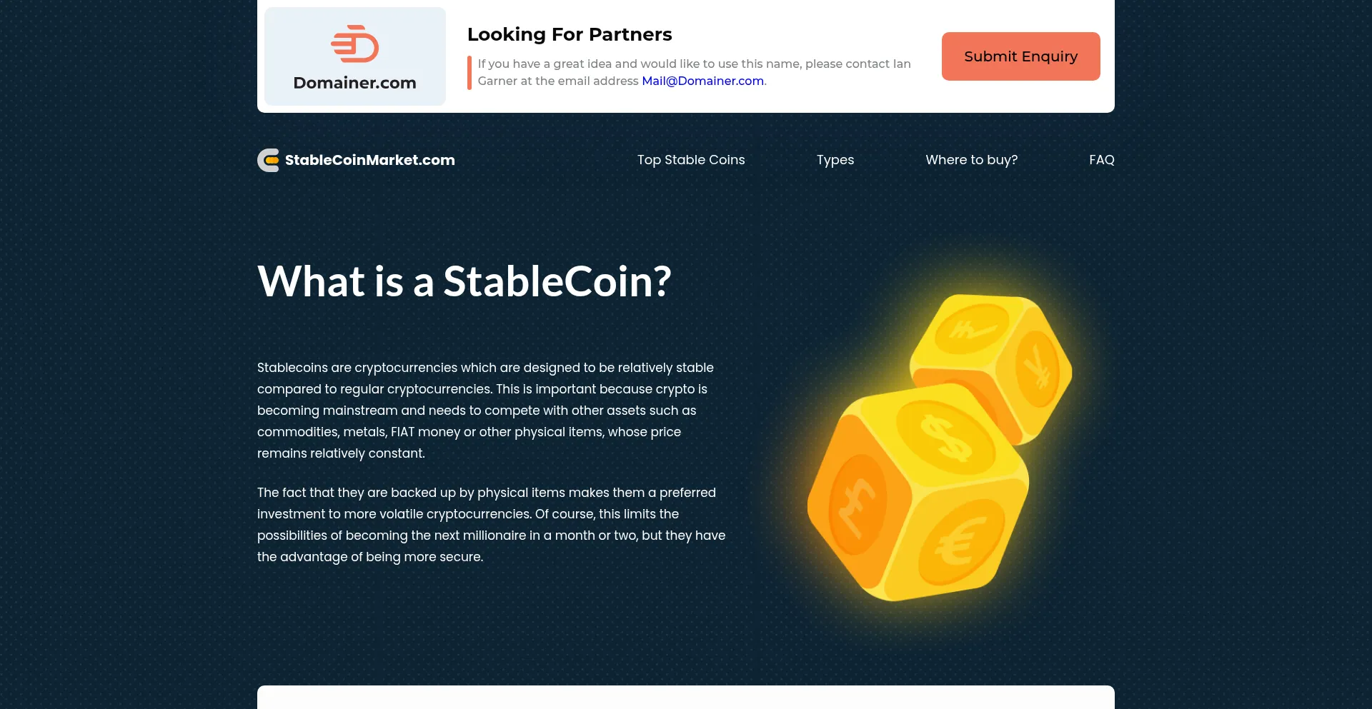 Stablecoinmarket.com est-il Sûr et Fiable ?