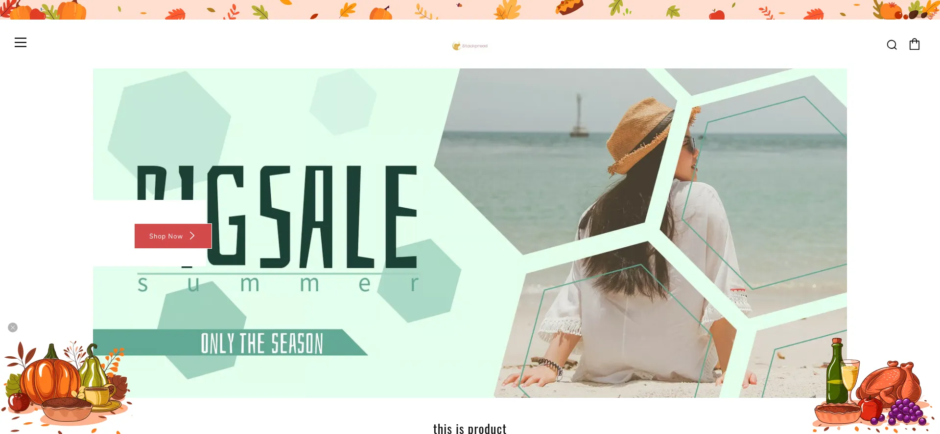 Website screenshot of Stackpread.com