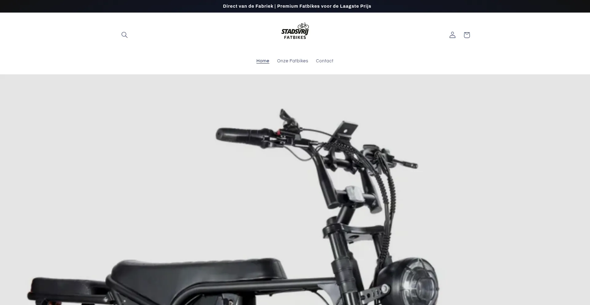 Website screenshot of Stadsvrij.nl