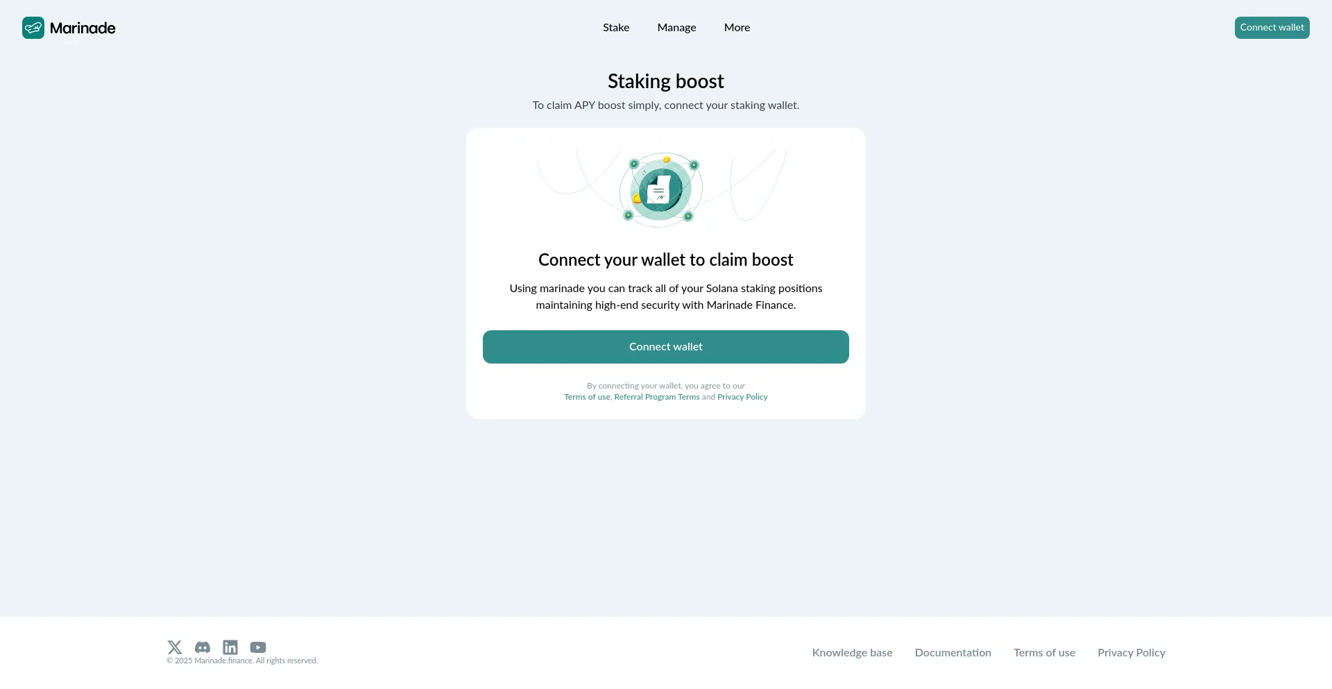 Website screenshot of Staking-boost.com