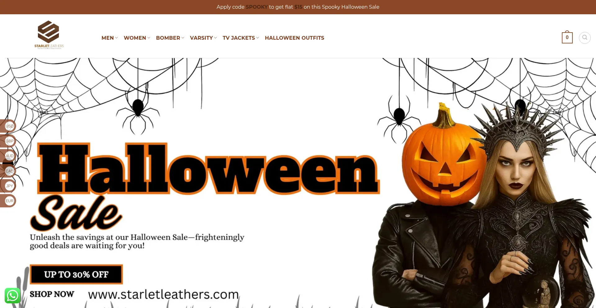 Starletleathers.com Screenshot