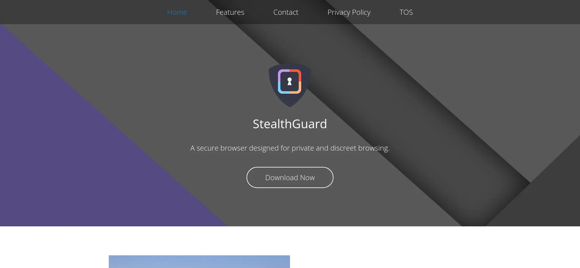 Website screenshot of Stealth-guard.app