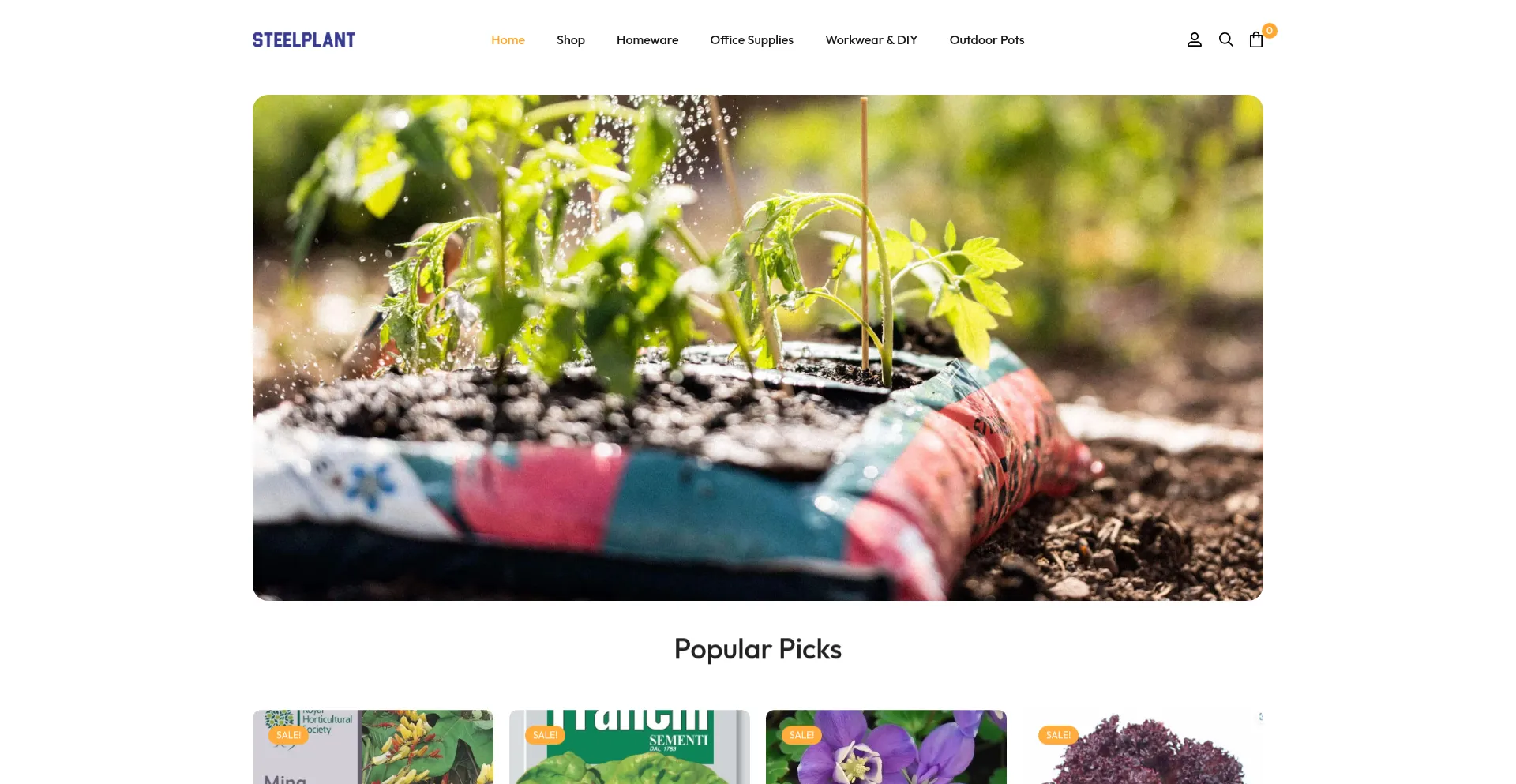 Steelplantsupports.com Screenshot