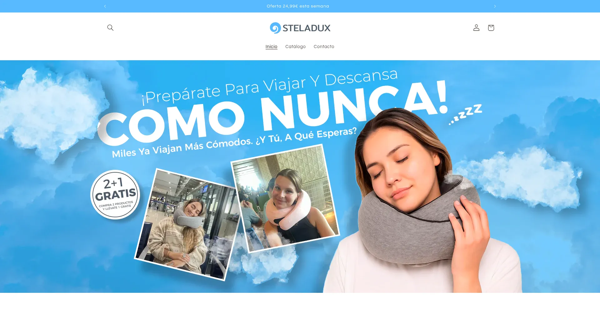 Website screenshot of Steladux.com