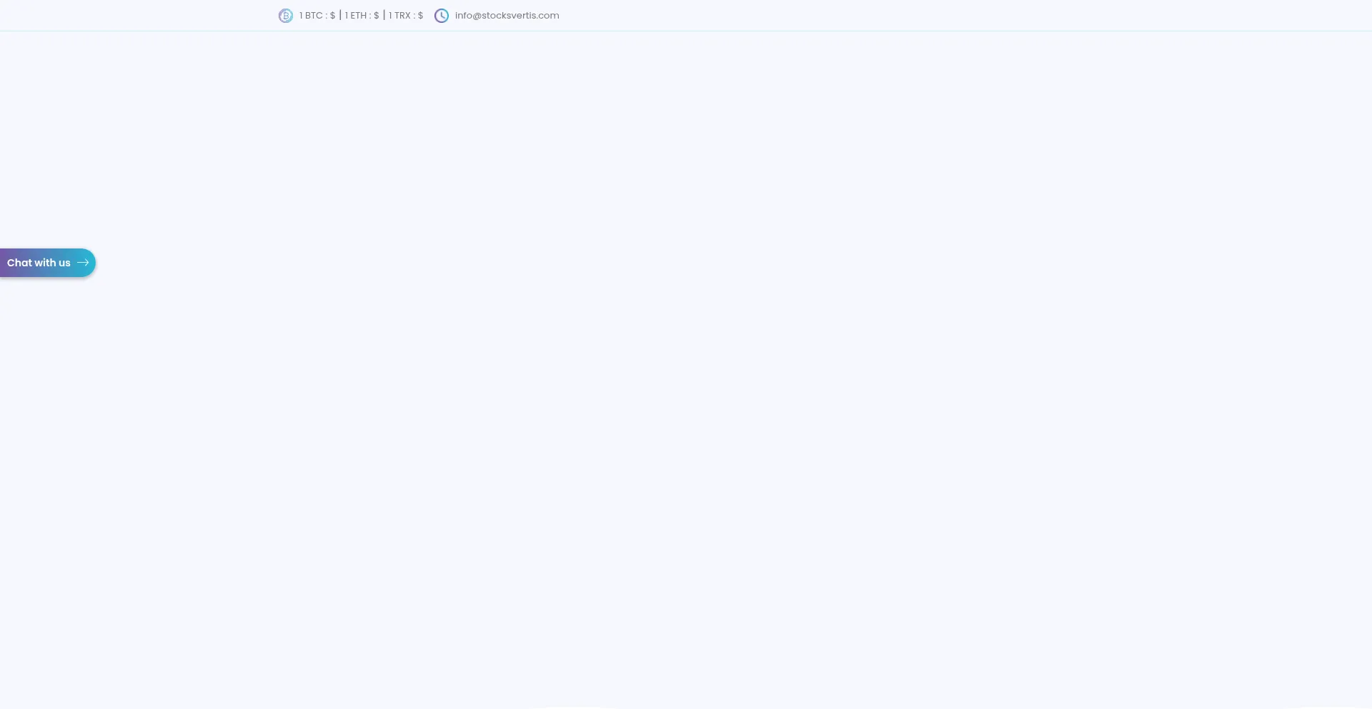 Website screenshot of Stocksvertis.com