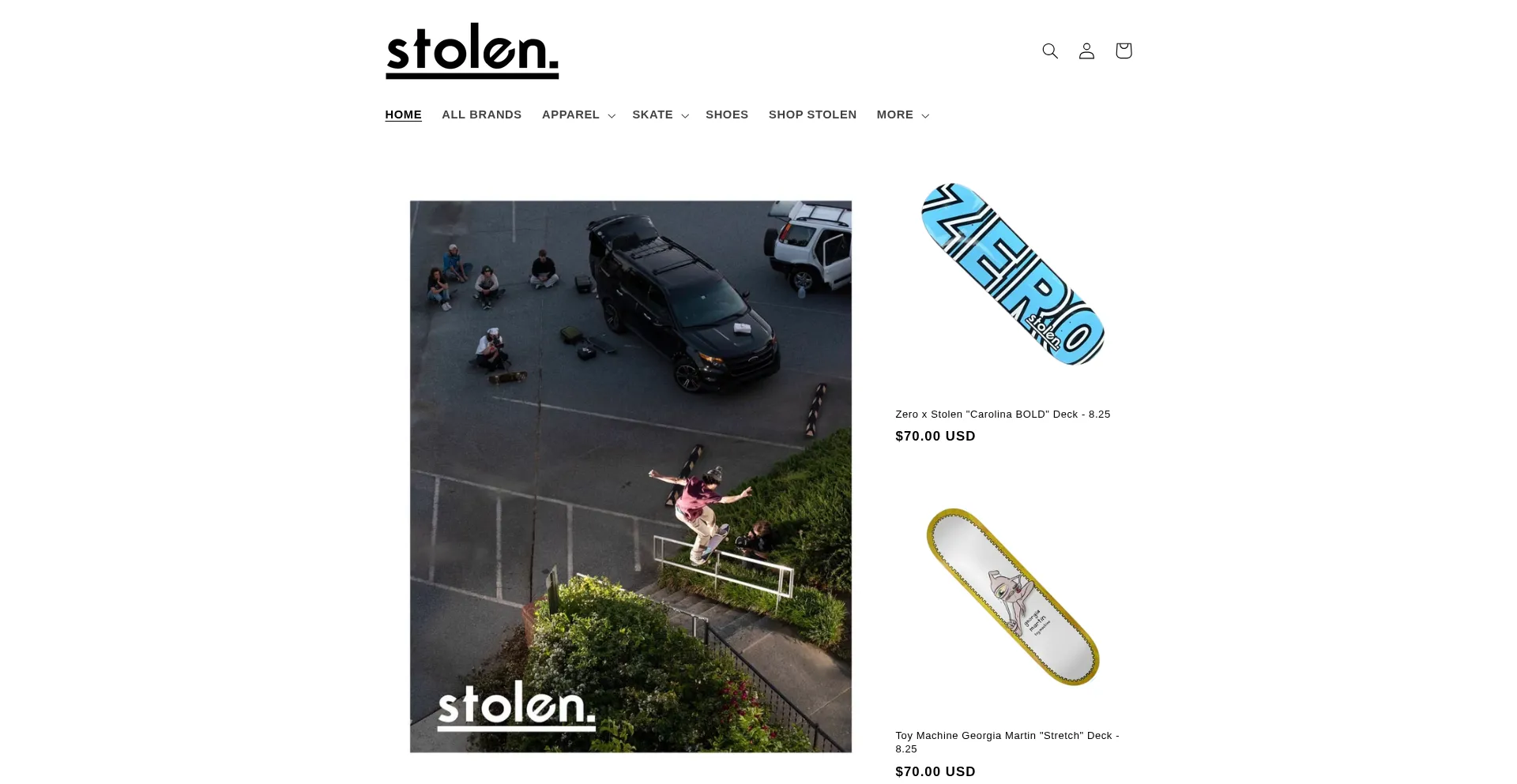 Stolenskateshop.com