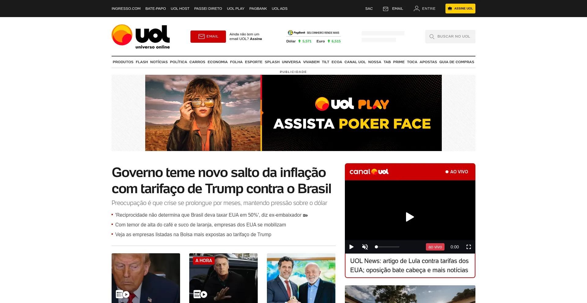 Website screenshot of Storenews.tech