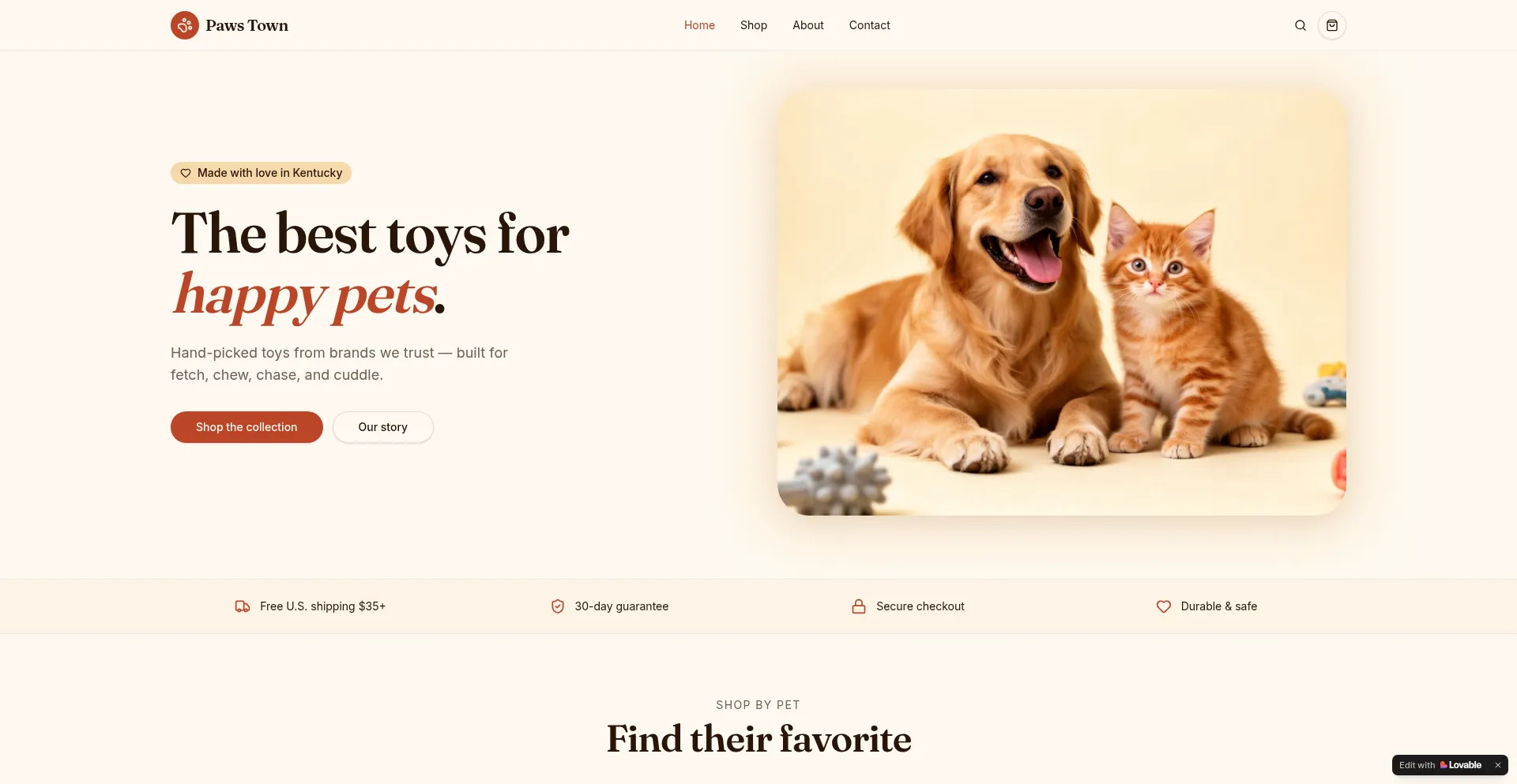 Storepawstown.com