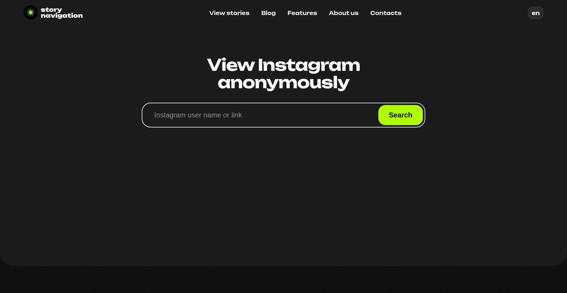 Website screenshot of Storynavigation.com
