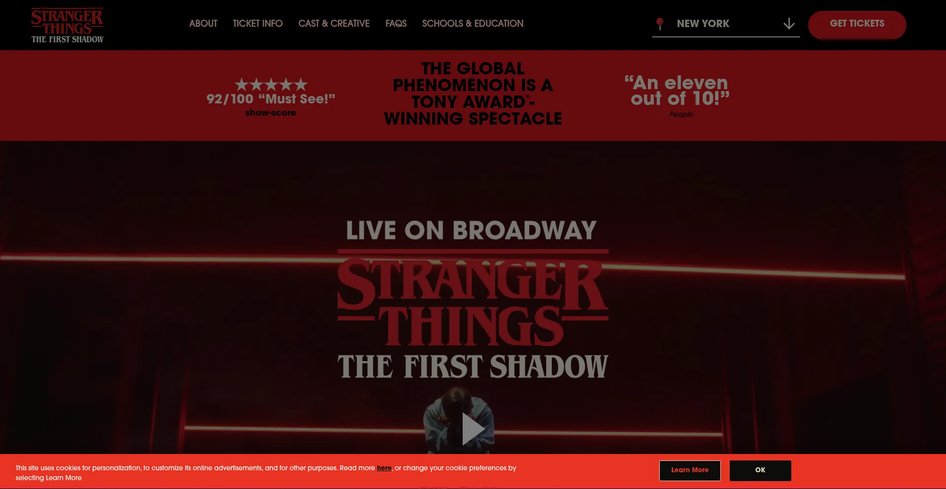 Strangerthingsonstage.com