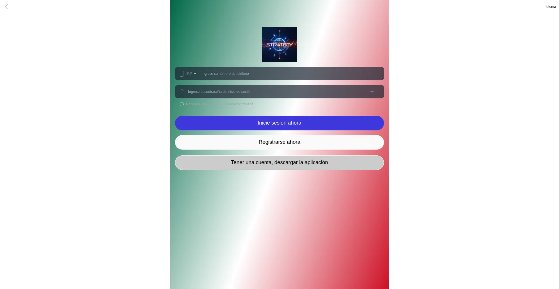 Website screenshot of Strategymxn.com