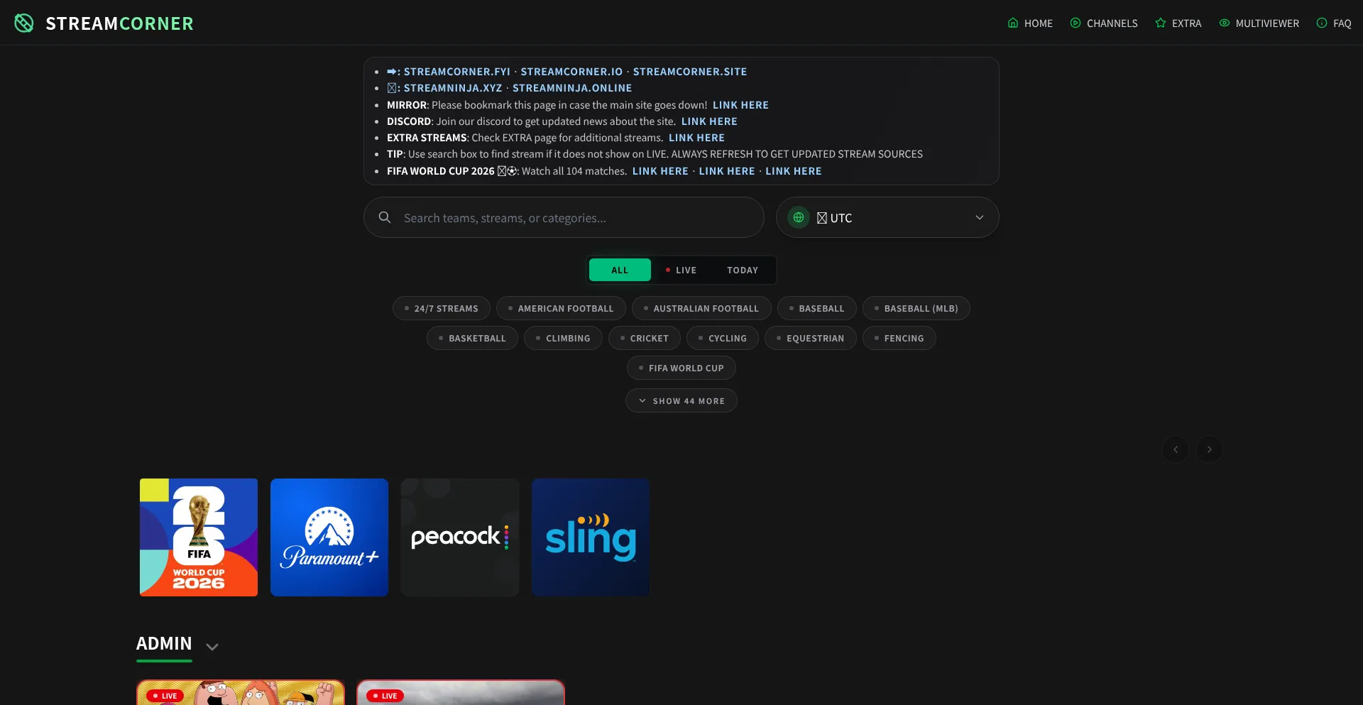 Streamcorner.fyi