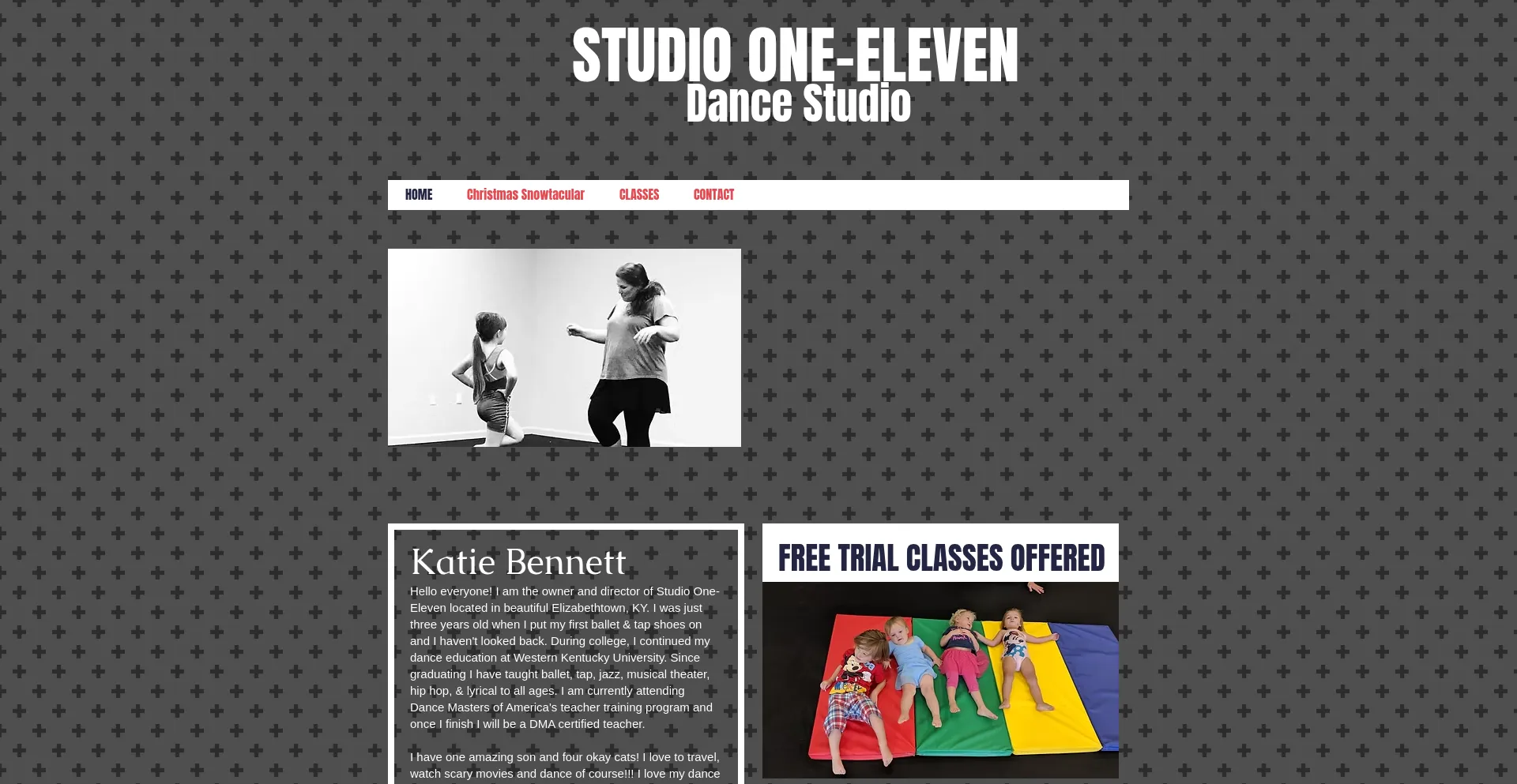 Website screenshot of Studiooneelevenky.com