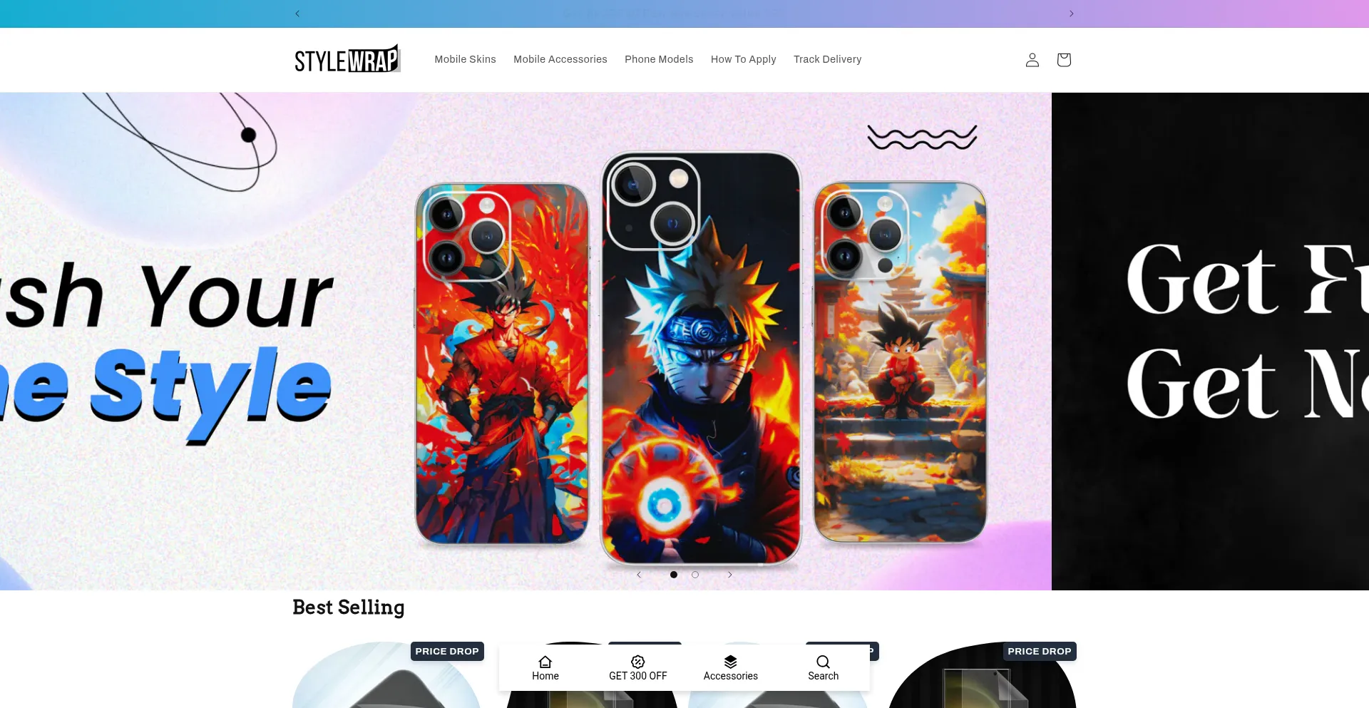 Website screenshot of Stylewrap.shop