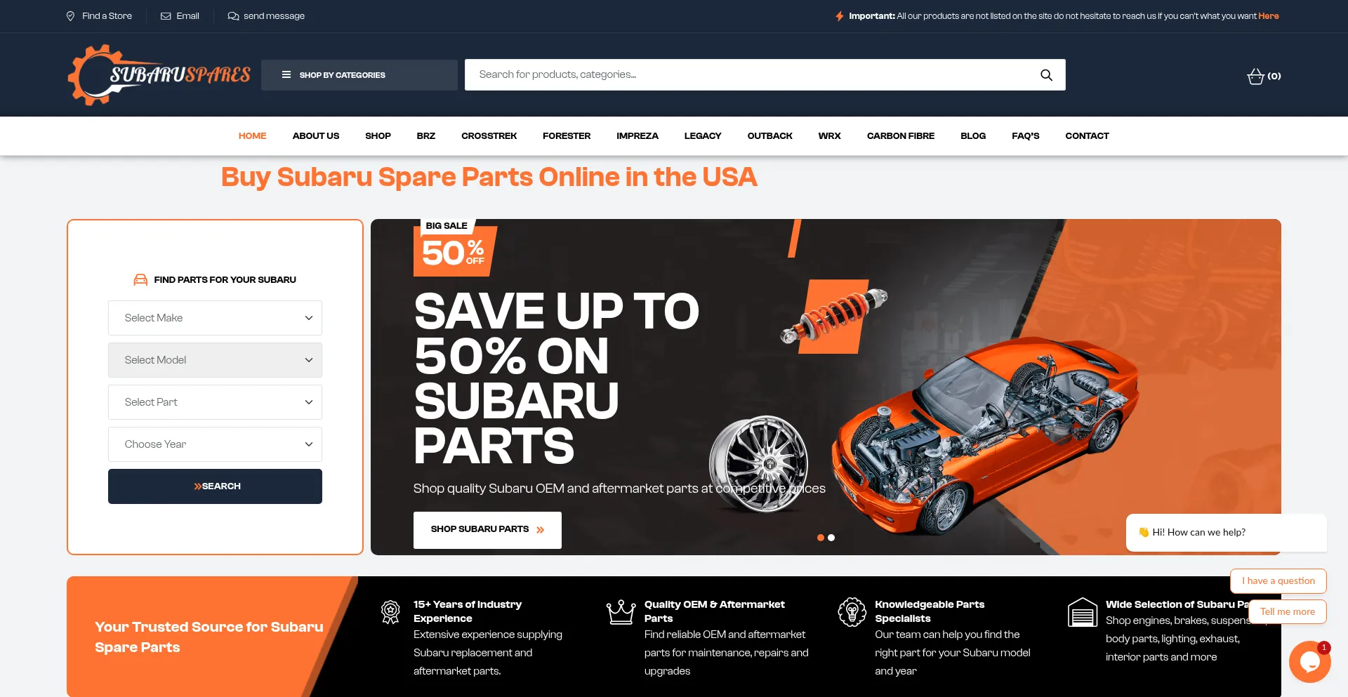 Subarusparepart.com
