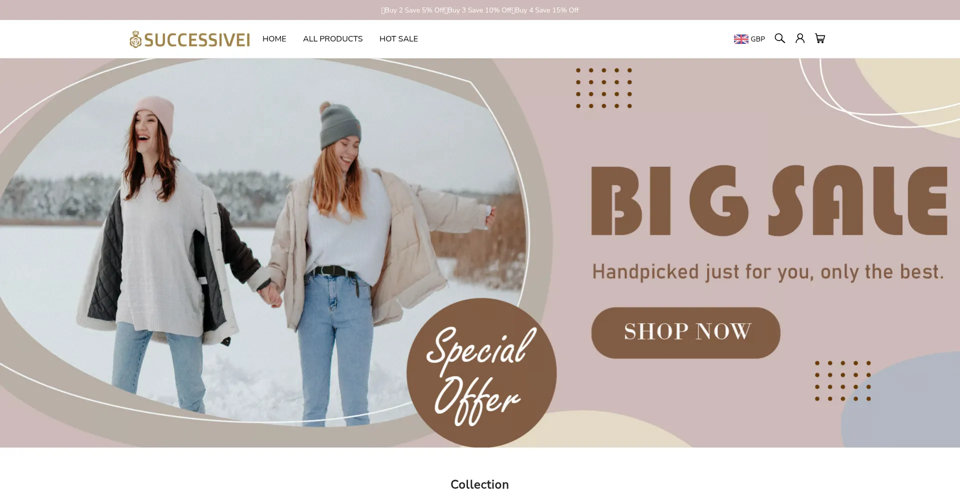 Website screenshot of Successivei.com