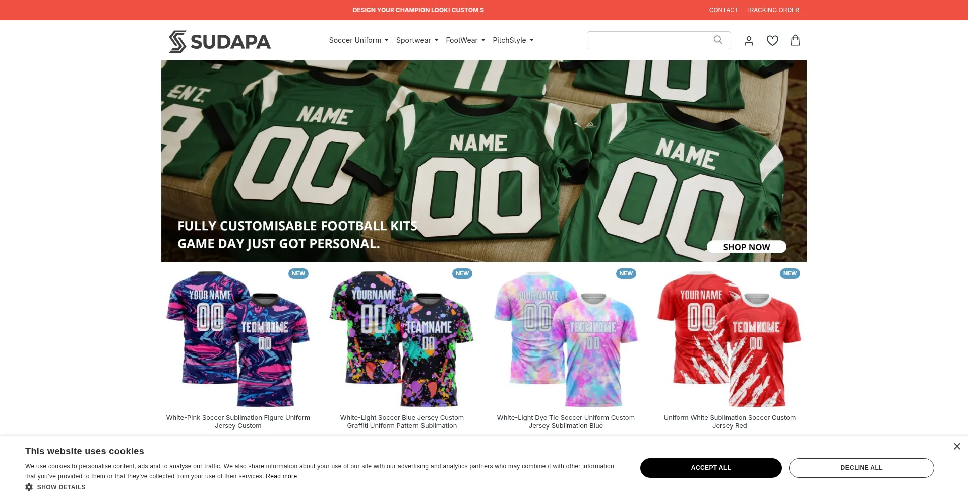 Website screenshot of Sudapa.com