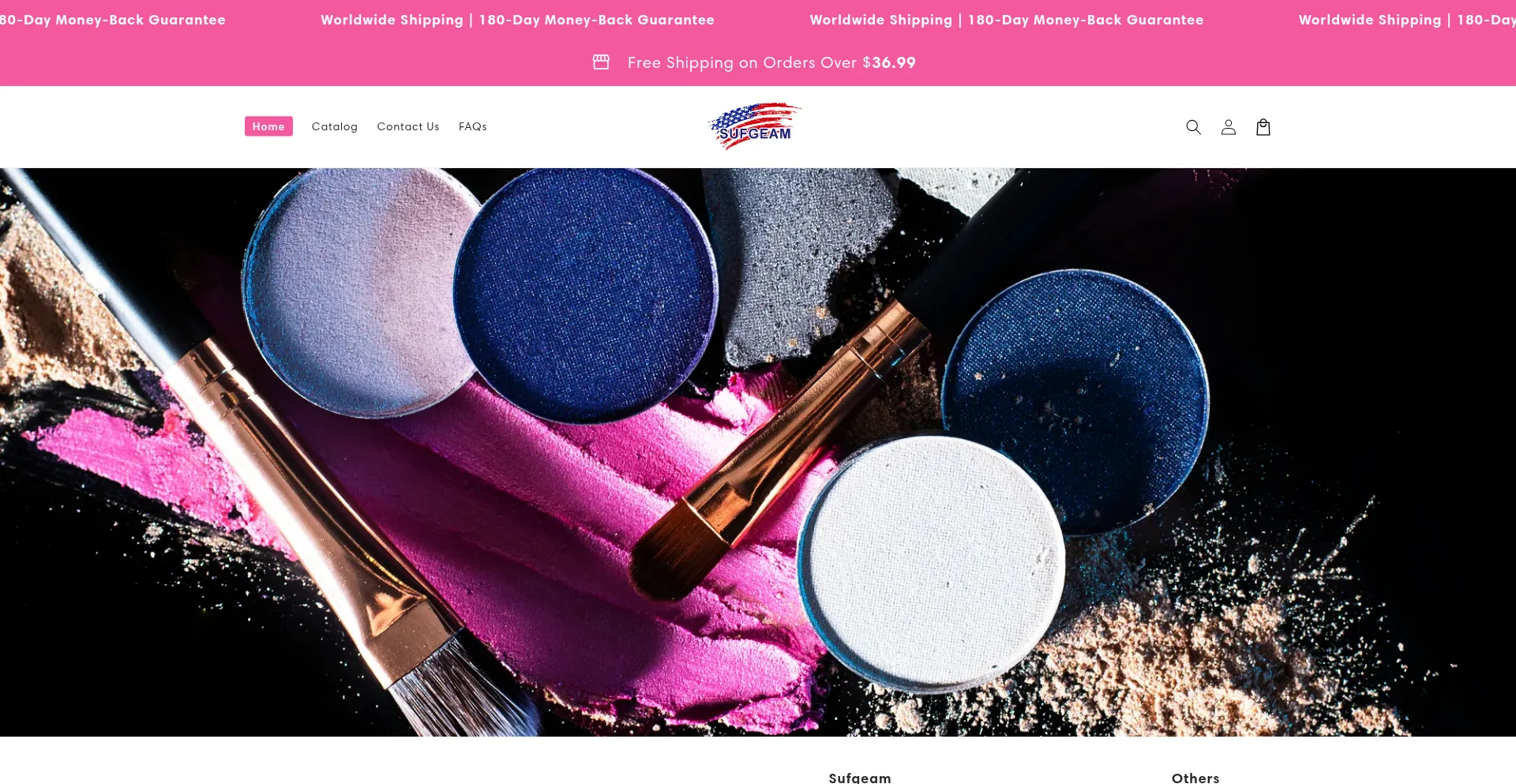Website screenshot of Sufgeam.com
