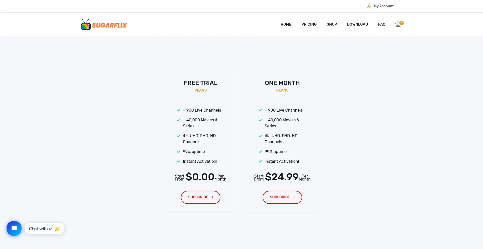 Website screenshot of Sugarflix.net