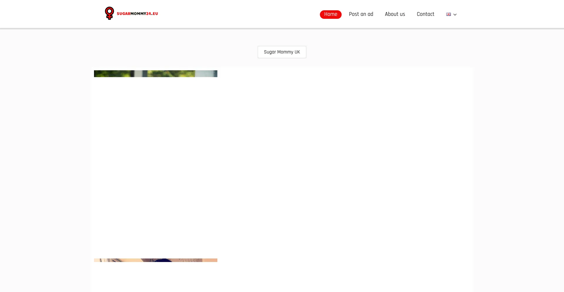 Website screenshot of Sugarmommy24.eu