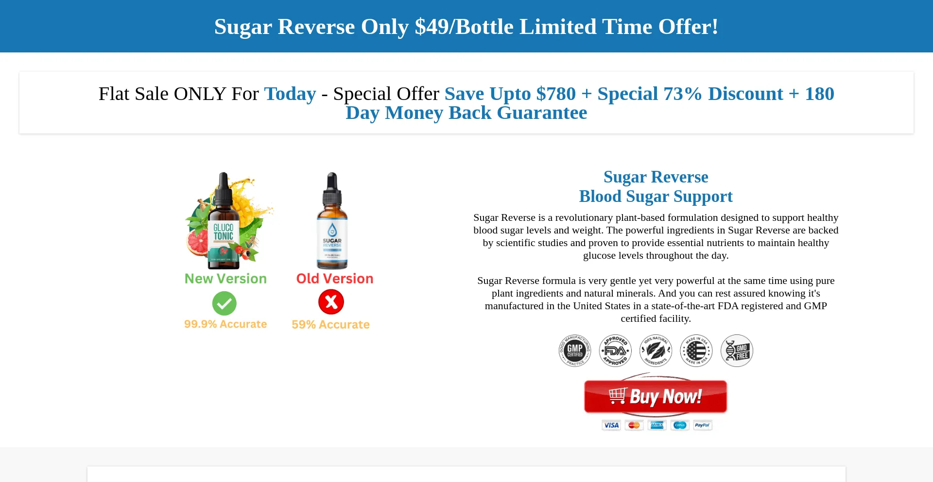 Website screenshot of Sugarreverse.co