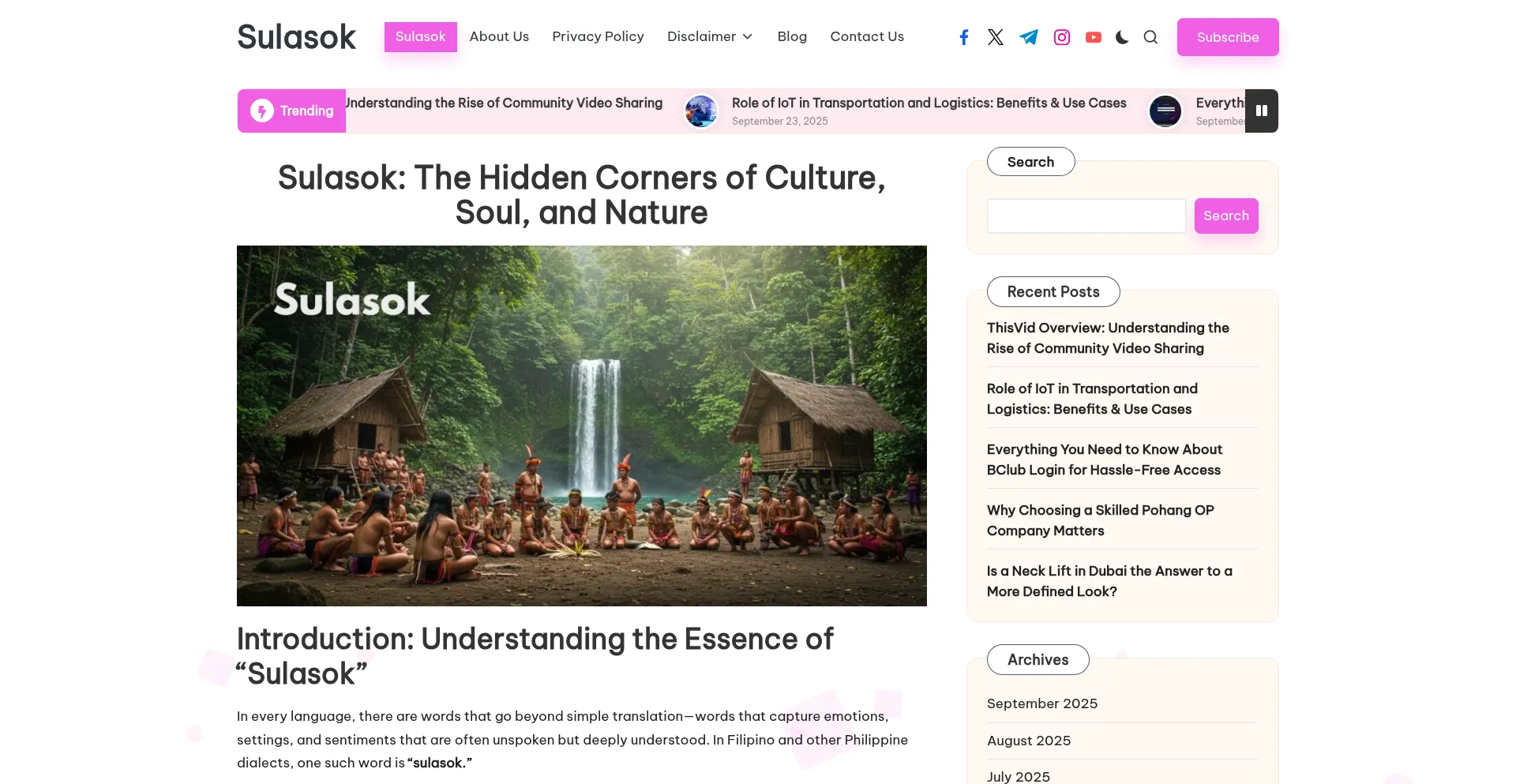 Sulasok.blog Screenshot