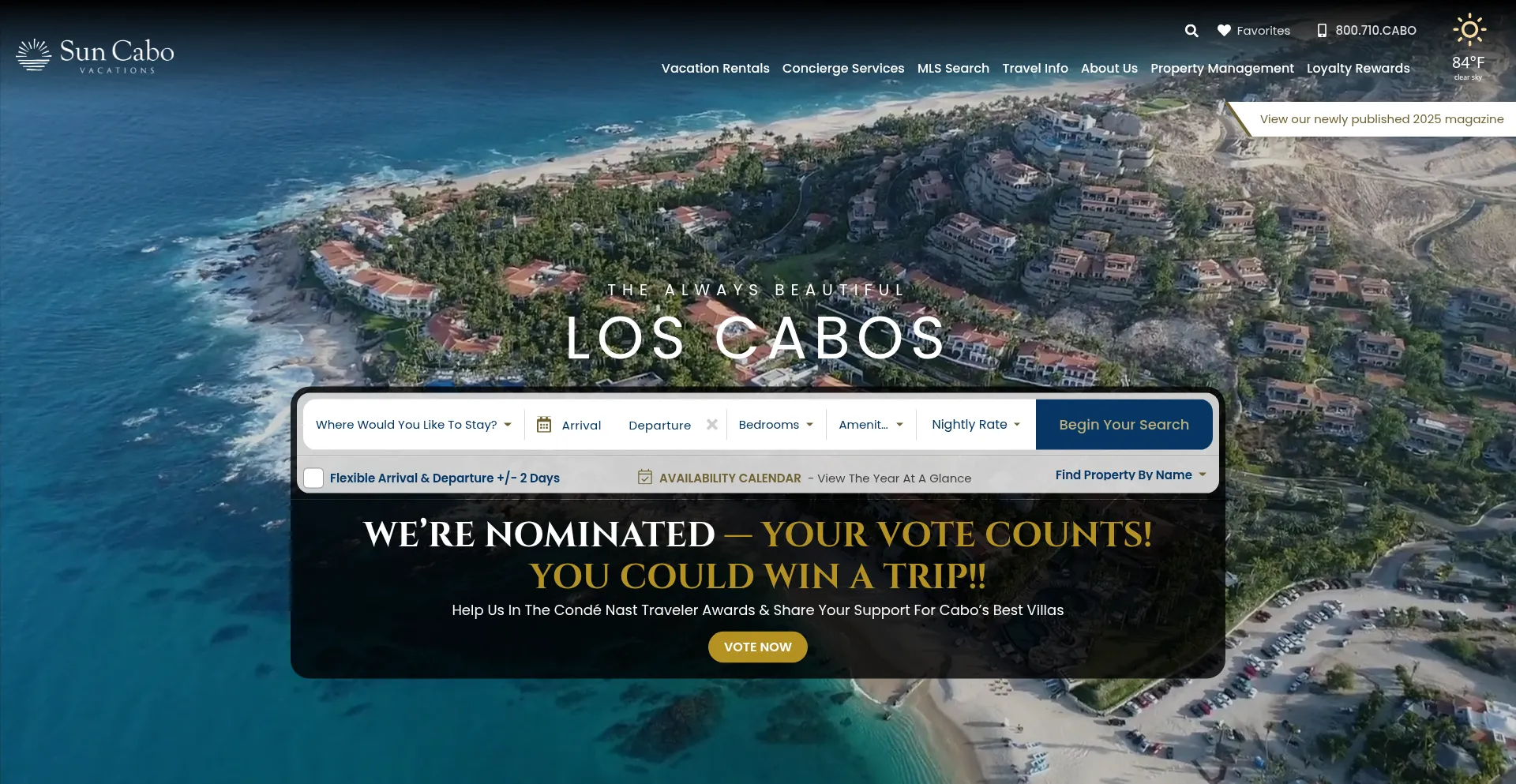 Website screenshot of Suncabo.com