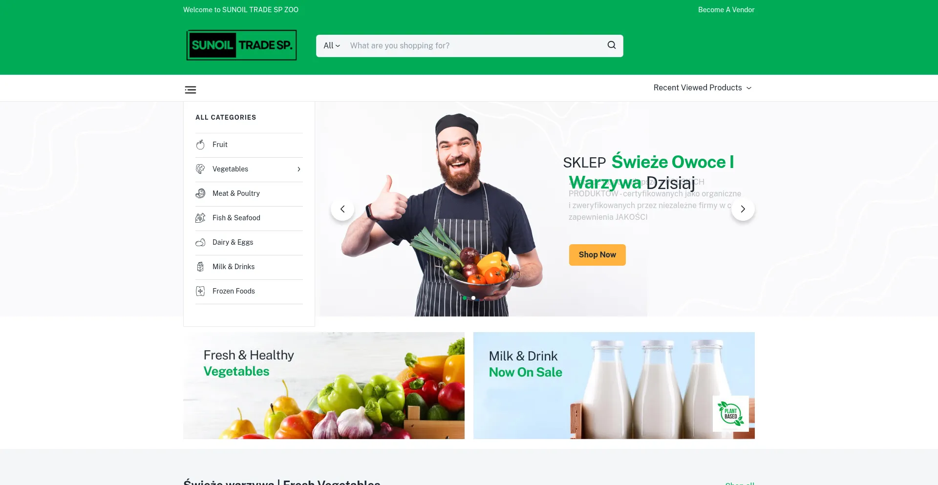 Website screenshot of Sunoiltrade-spzoo.com.pl