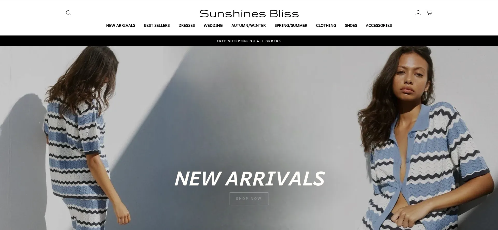 Website screenshot of Sunshines-bliss.com