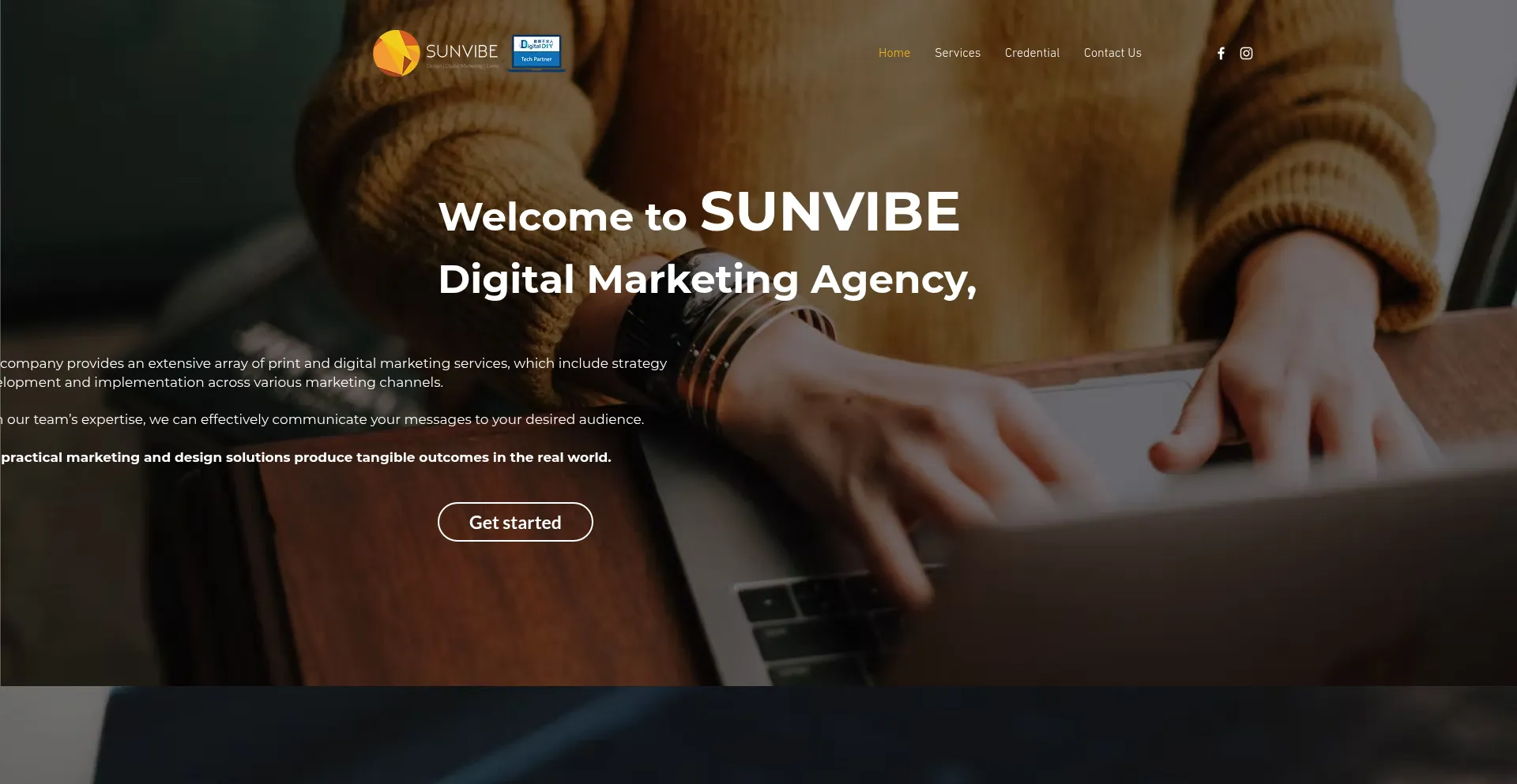 Website screenshot of Sunvibe.com.hk