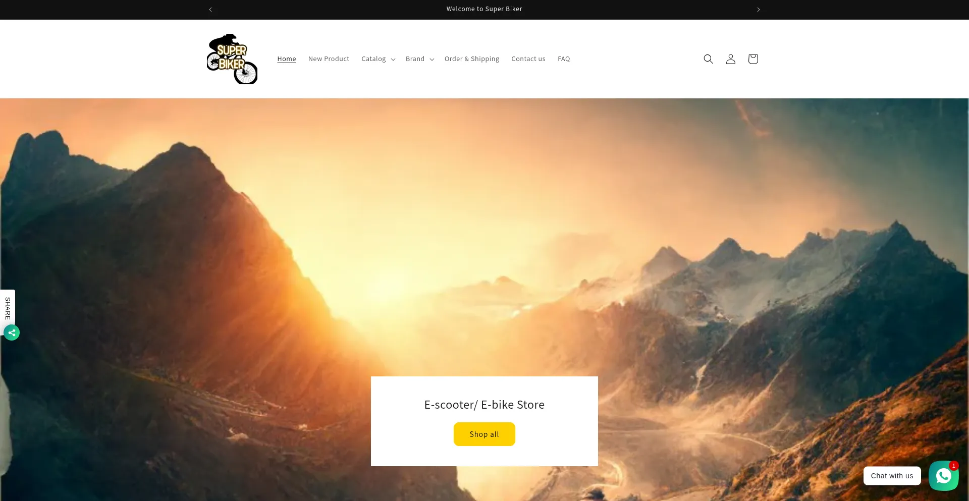 Website screenshot of Superbiker.hk