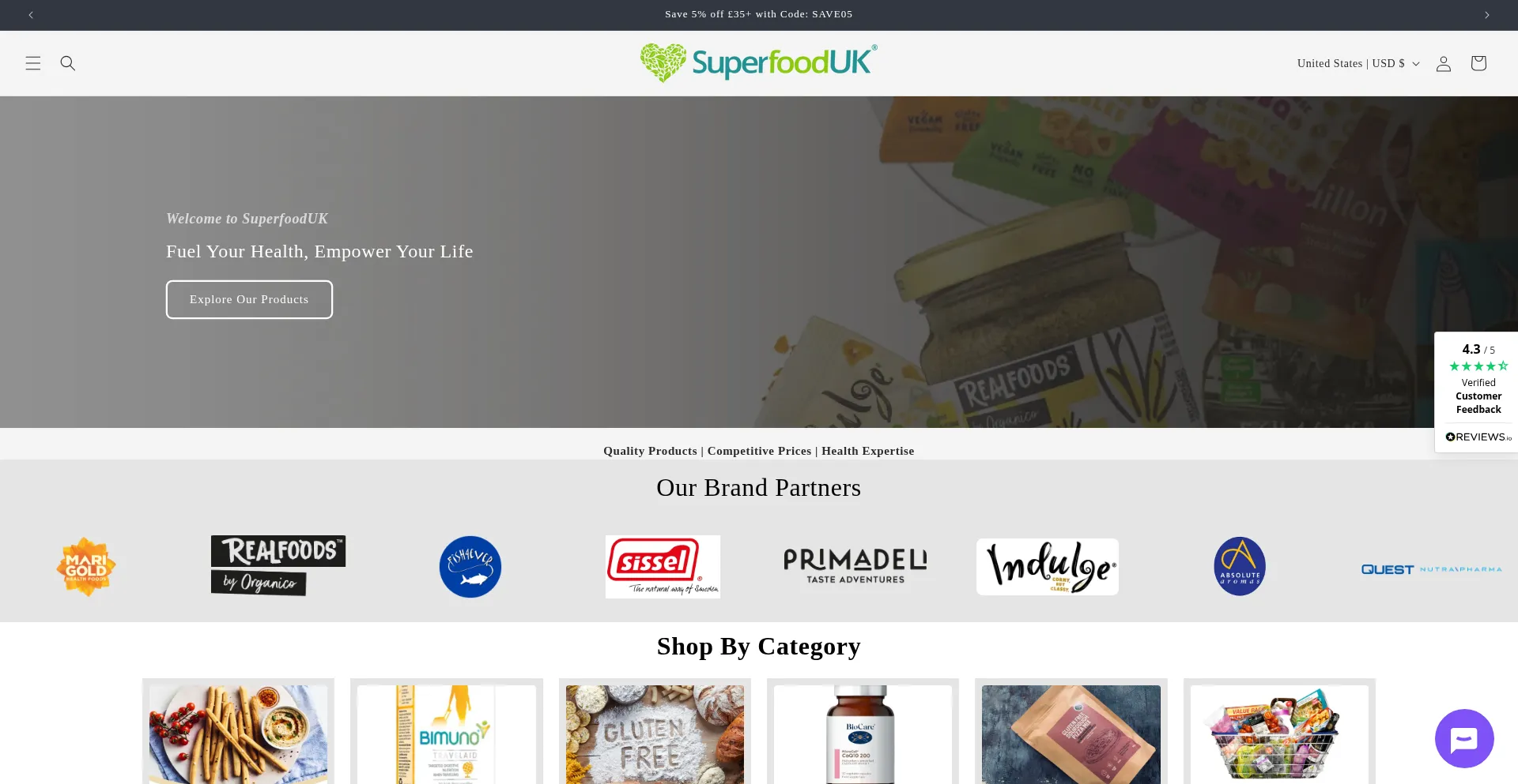 Superfooduk.com Screenshot