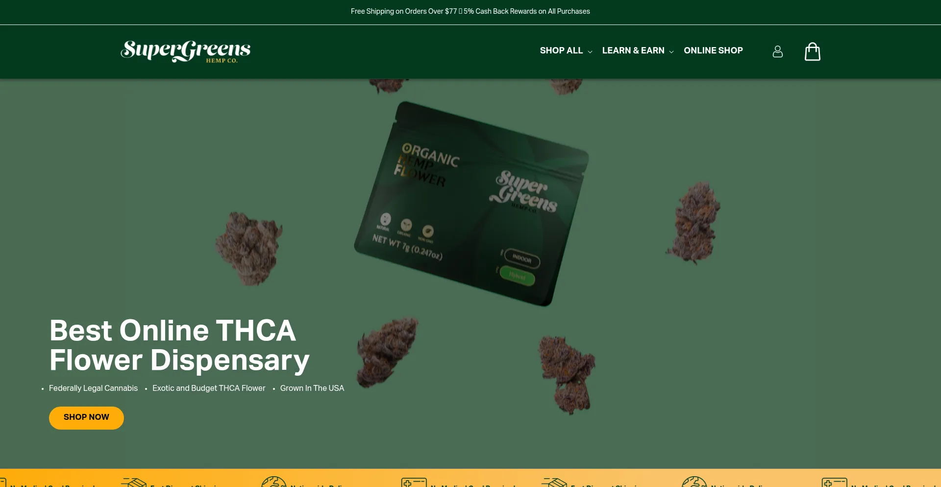 Supergreenshemp.com Screenshot
