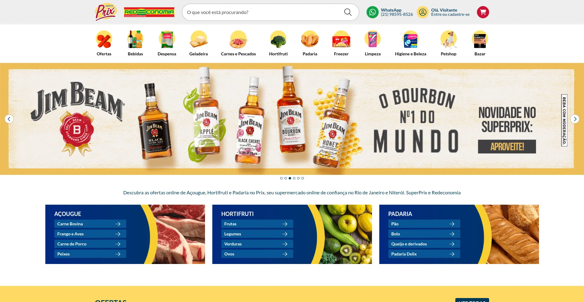 Website screenshot of Superprix.com.br