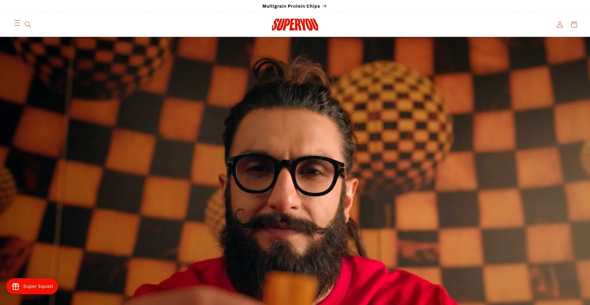 Website screenshot of Superyou.in