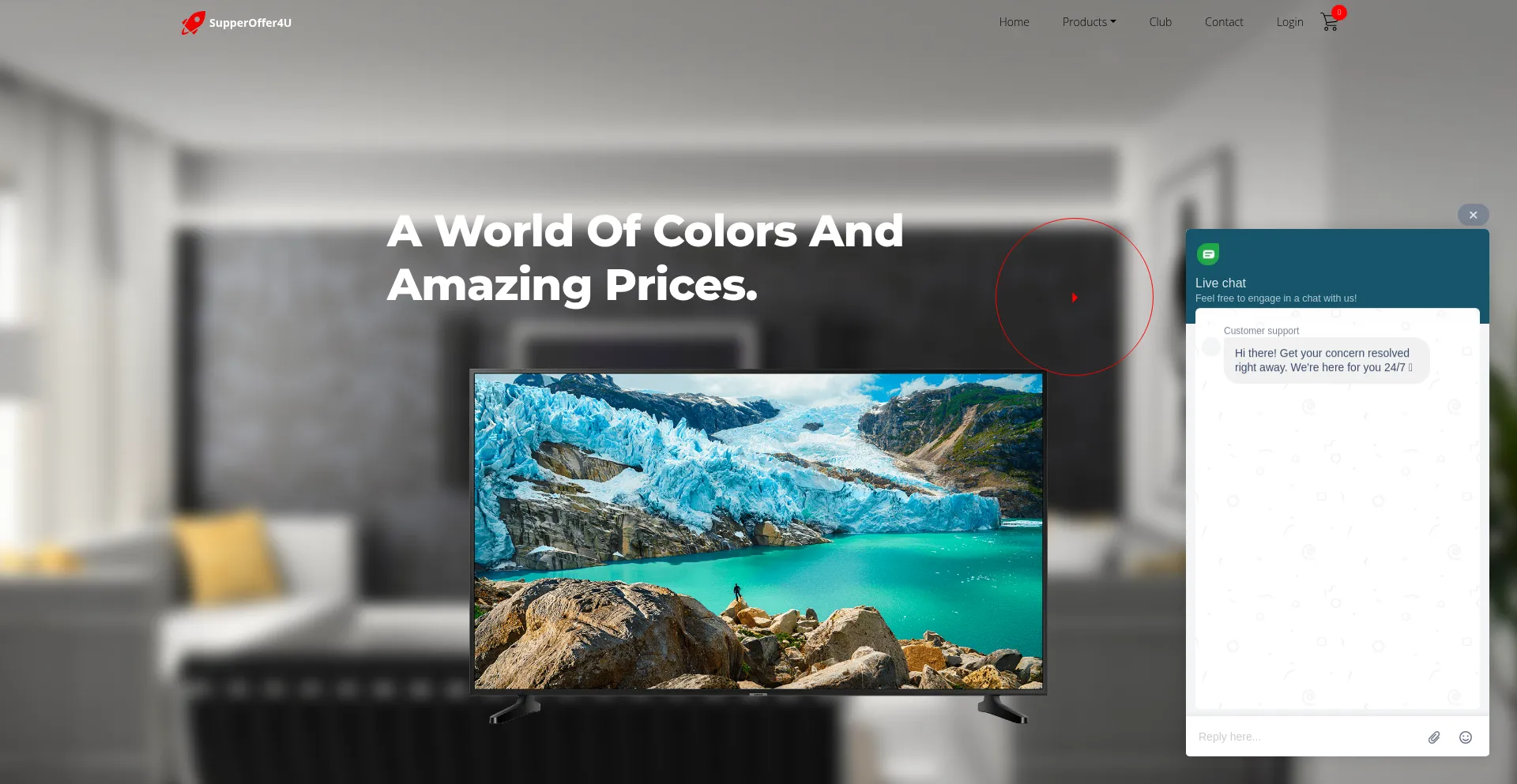 Website screenshot of Supperoffer4u.com
