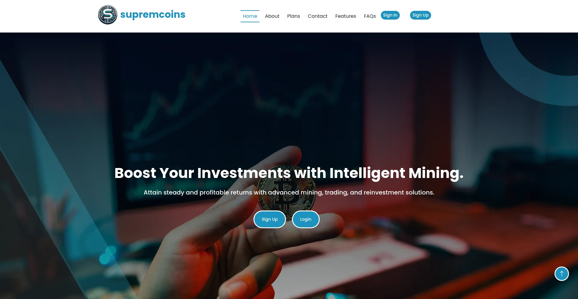 Website screenshot of Supremcoins.org