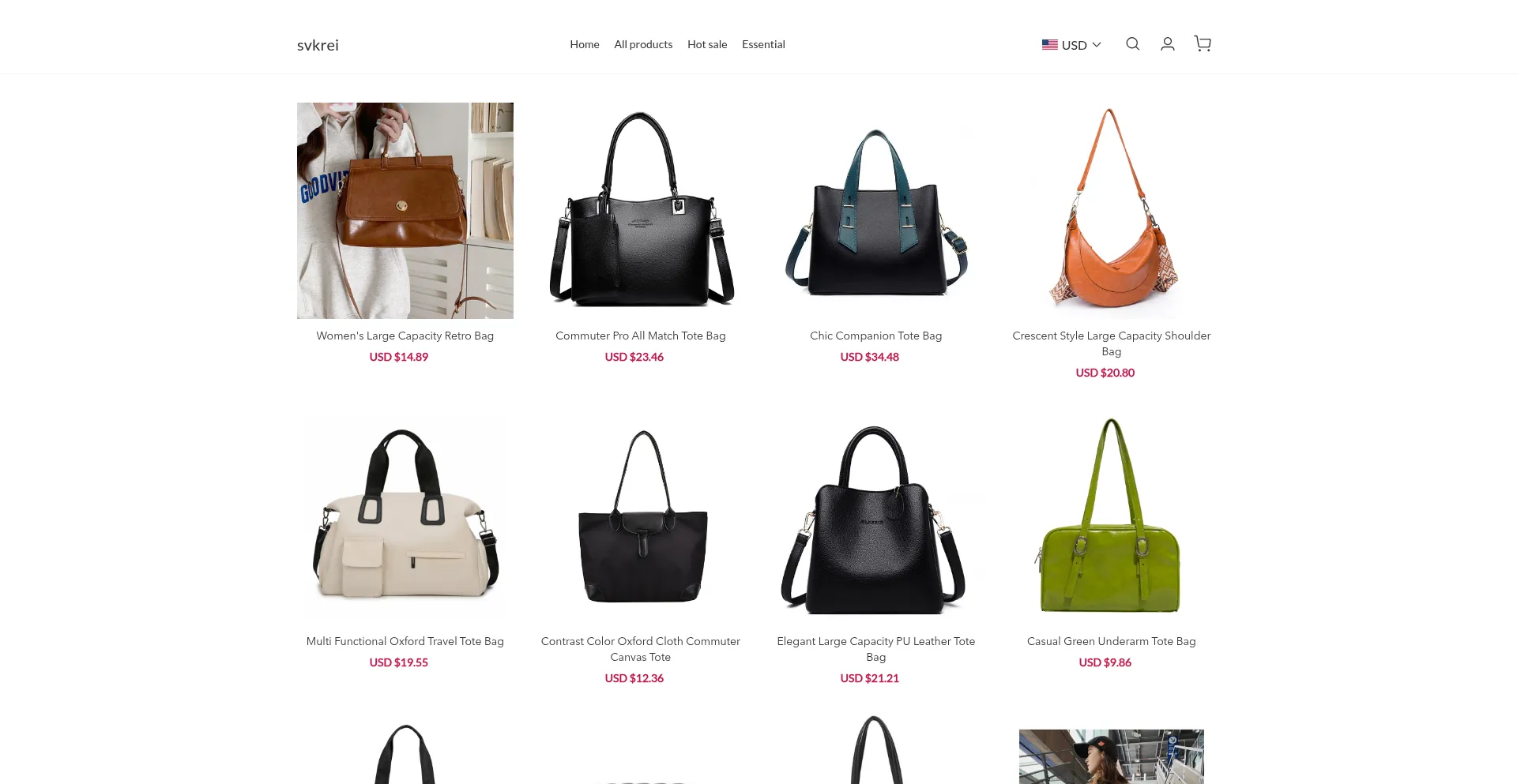 Website screenshot of Svkrei.com