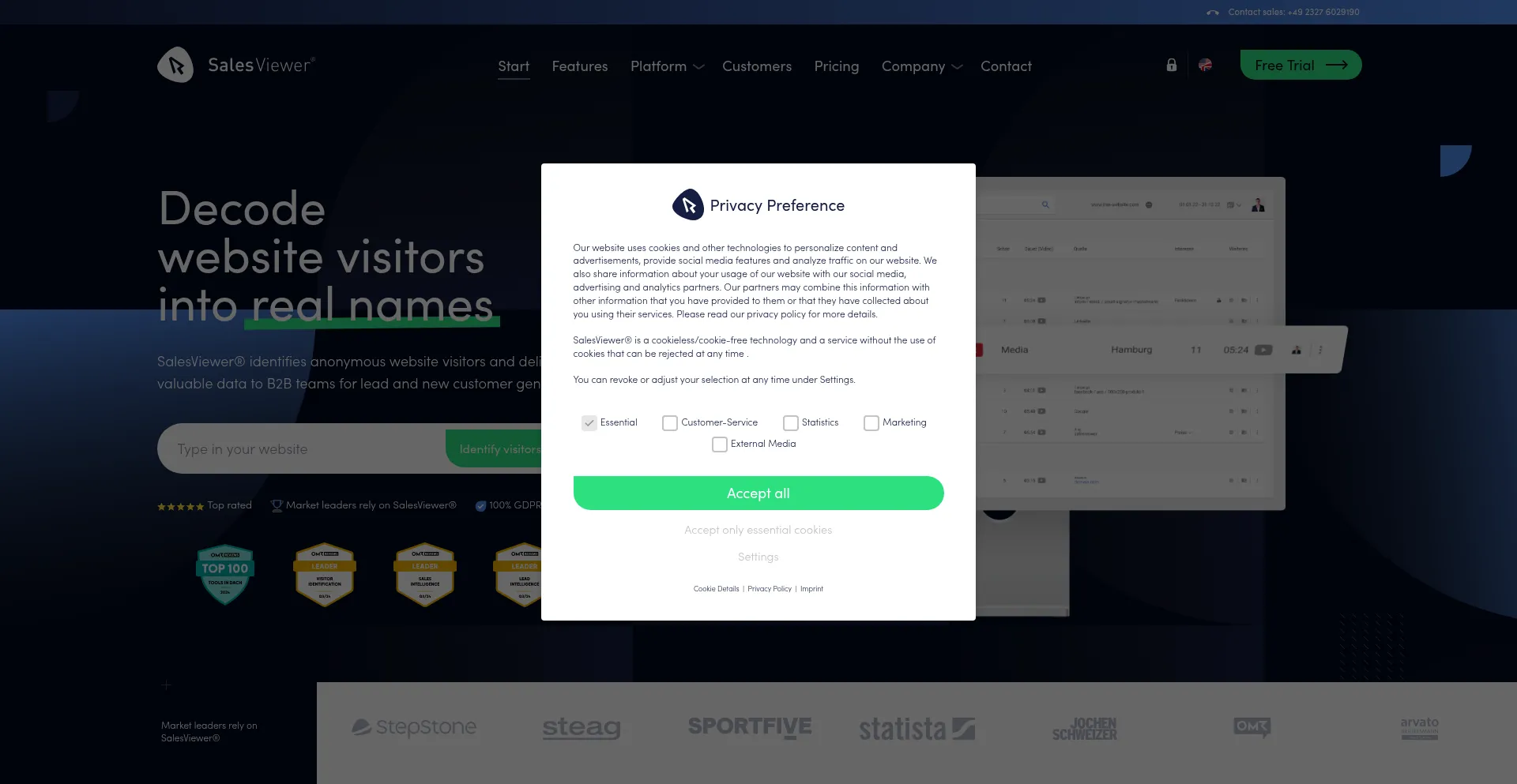 Website screenshot of Svrdntfctn.com