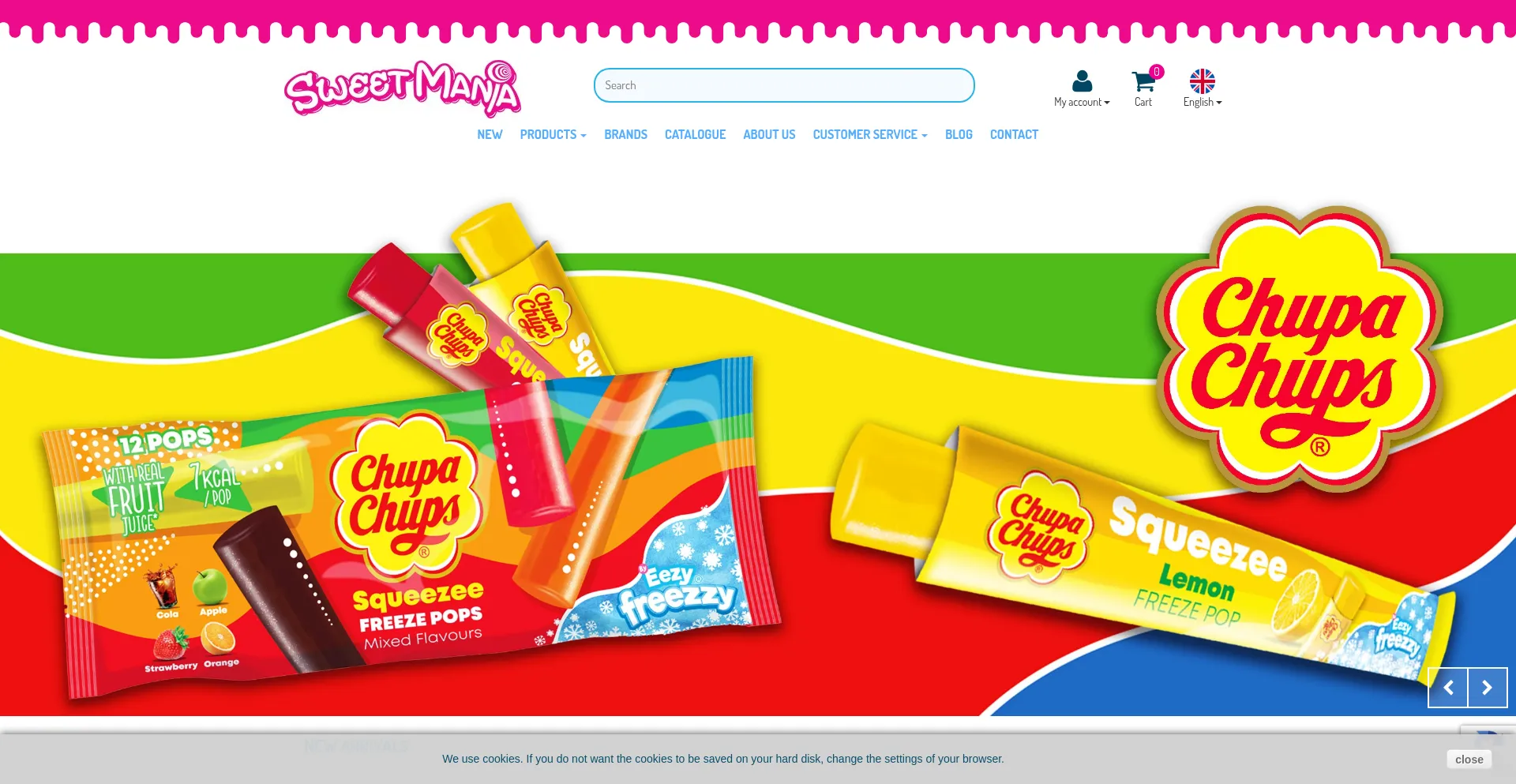 Website screenshot of Sweetmania.pl