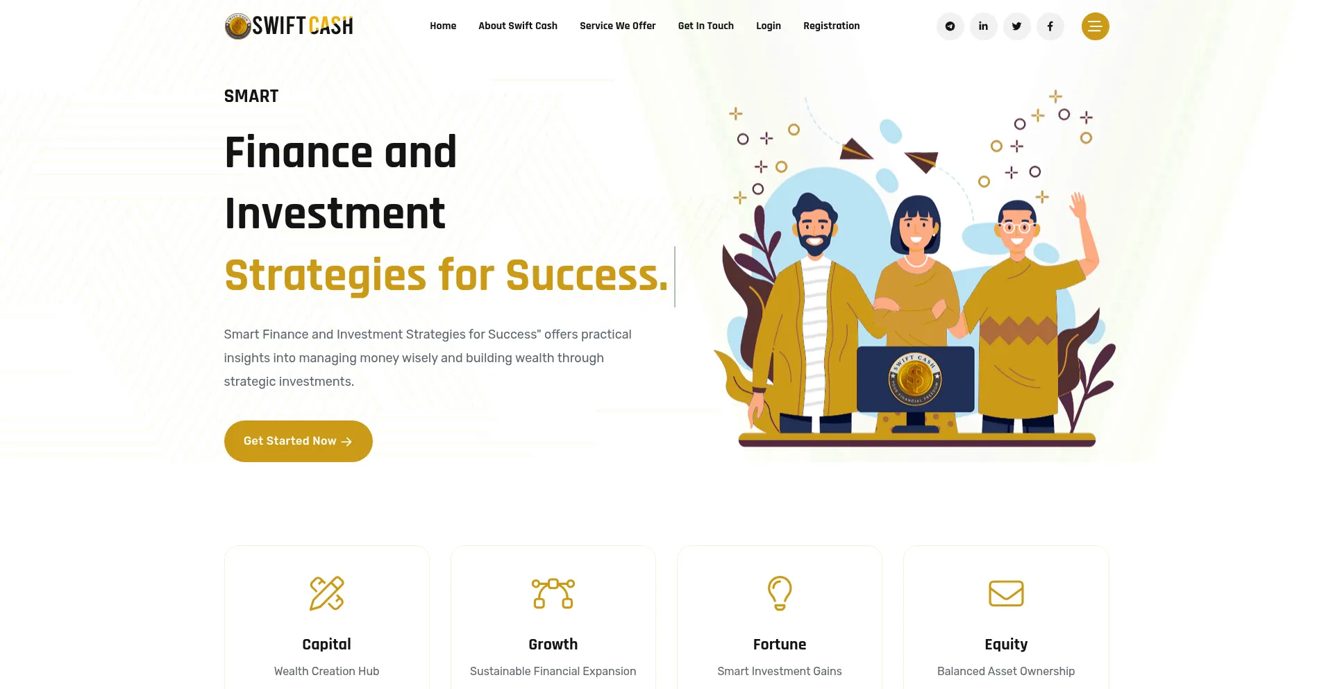 Swiftcash.io Screenshot